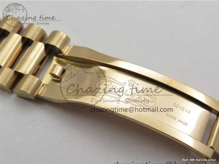 Best AAA Replica Sites A 228239 New 904 Dial on 40mm RG President QuickDry Dial BP Brown 2824 Bracelet Roman Day-Date RG Version 0110